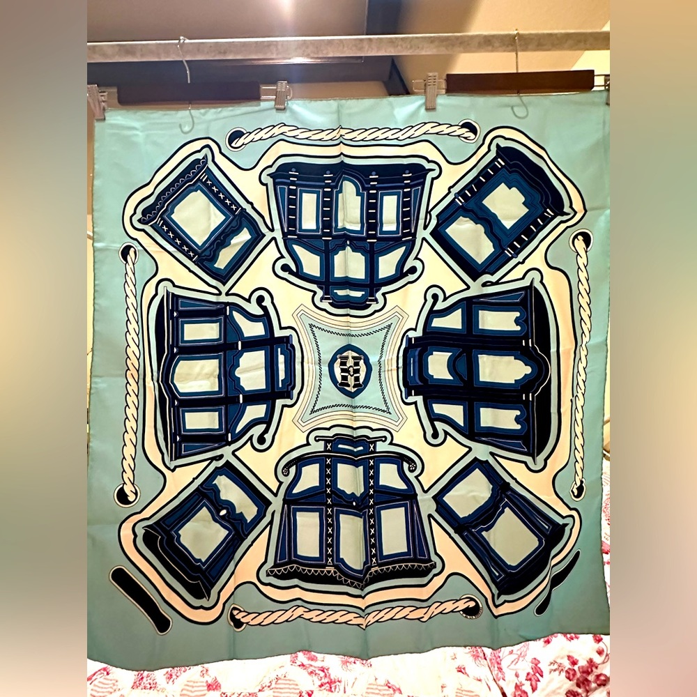 Hermes Les Belines Silk Vintage Scarf